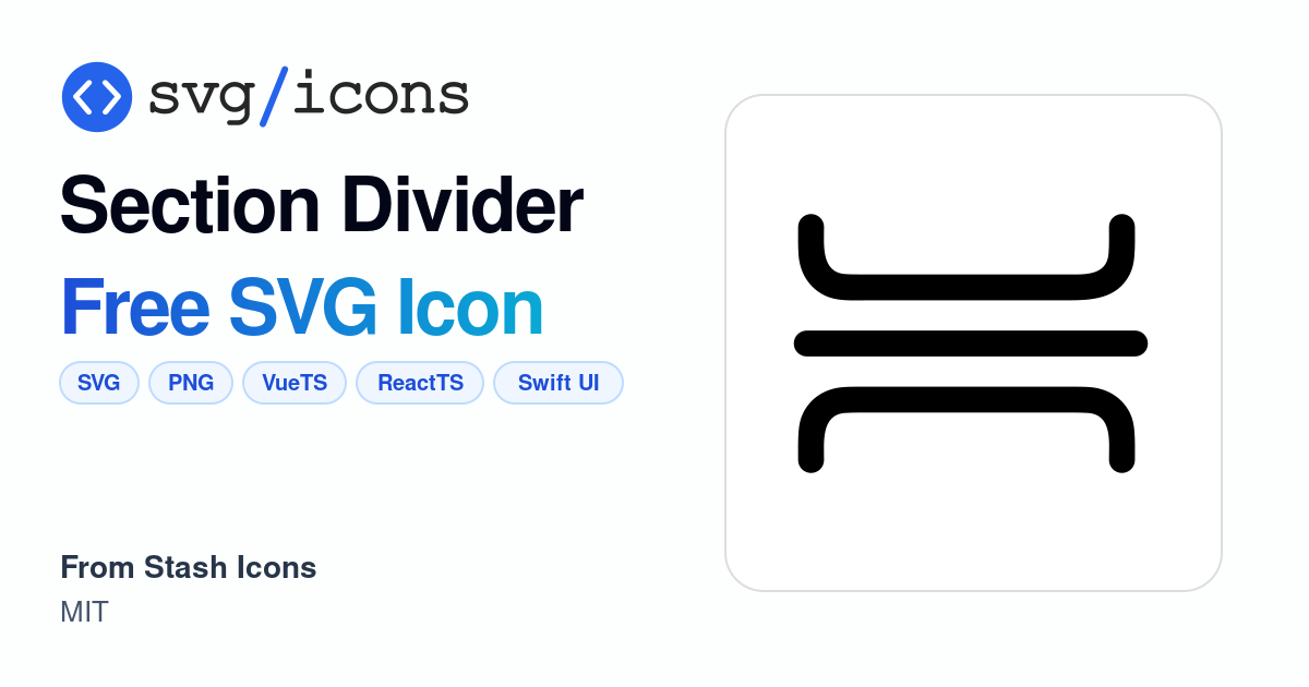 Section-divider SVG Icon - Free Section-divider PNG & SVG Download