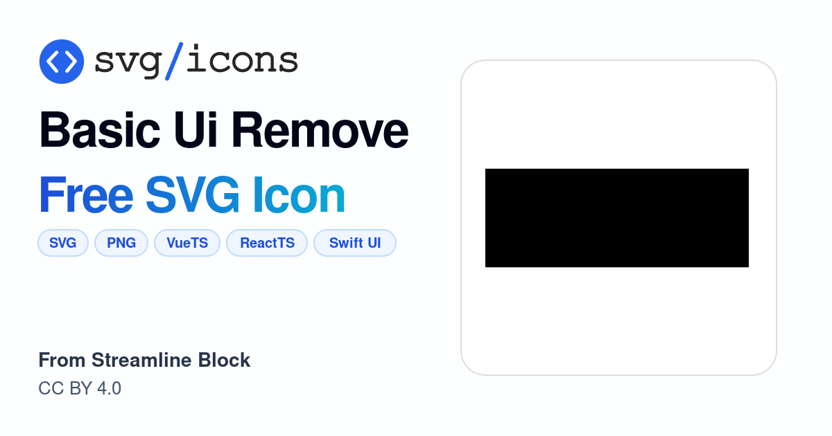 Basic-ui-remove SVG Icon - Free Basic-ui-remove PNG & SVG Download