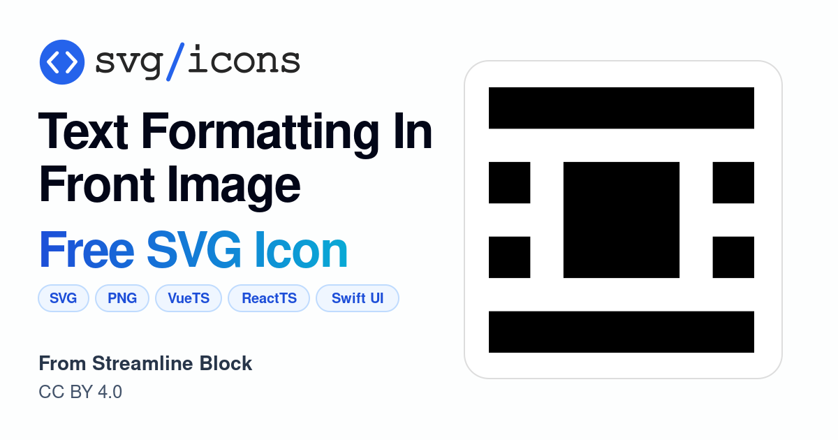 Text-formatting-in-front-image SVG Icon - Free Text-formatting-in-front ...