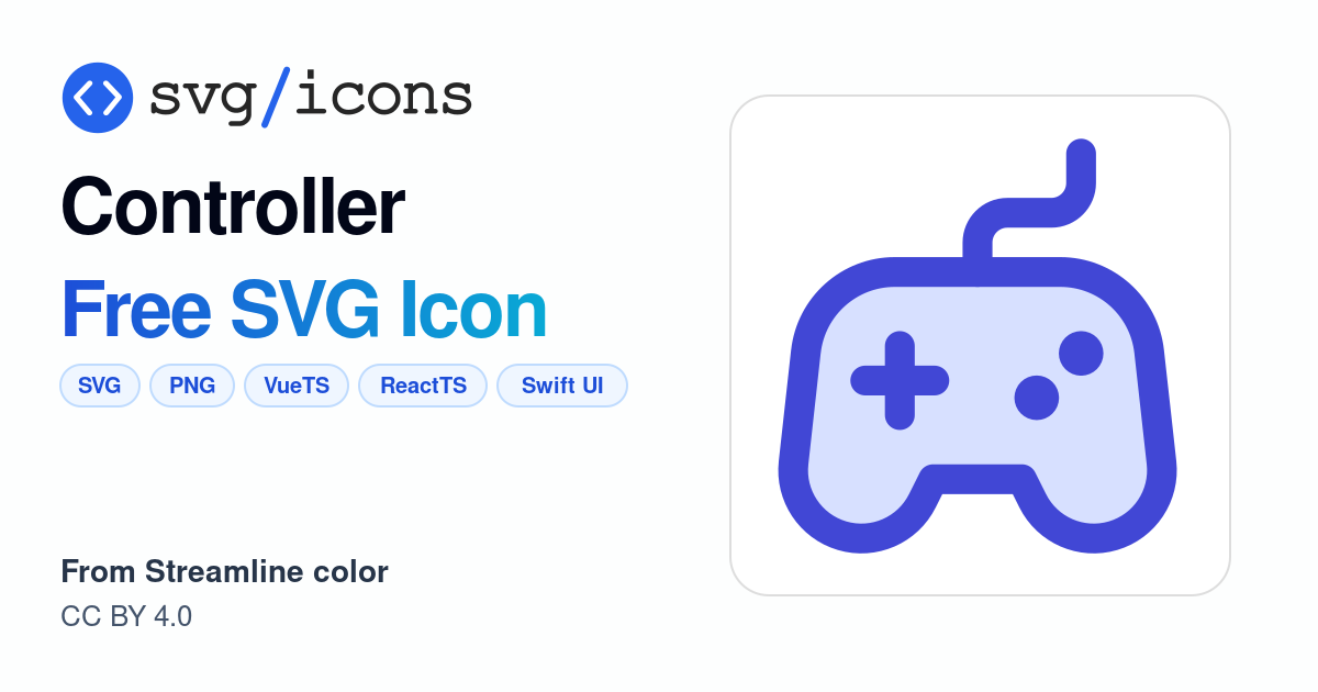 Controller SVG Icon - Free Controller PNG & SVG Download