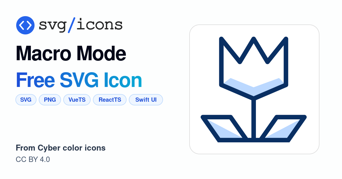 Macro-mode SVG Icon - Free Macro-mode PNG & SVG Download