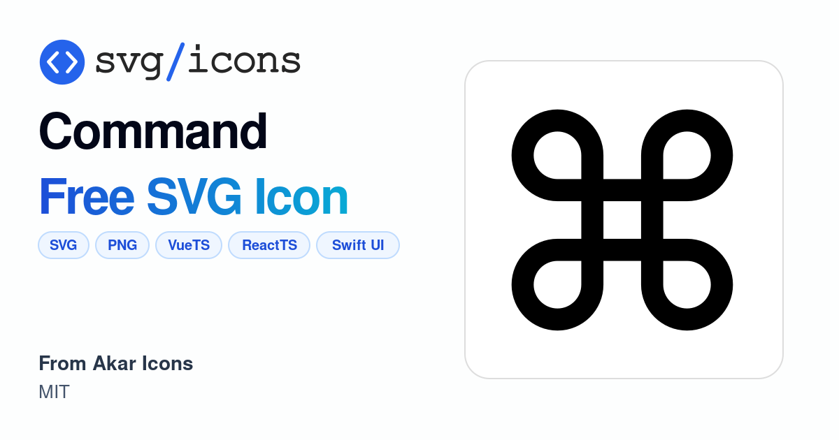 Command SVG Icon - Free Command PNG & SVG Download