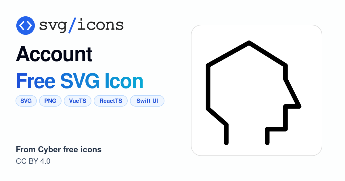 Account SVG Icon - Free Account PNG & SVG Download