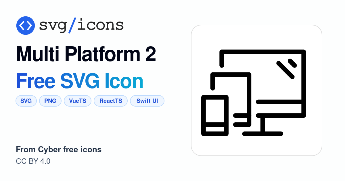 Multi-platform-2 SVG Icon - Free Multi-platform-2 PNG & SVG Download