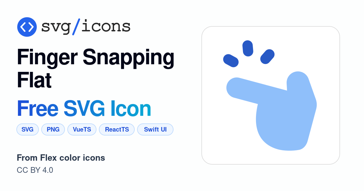 Finger-snapping-flat SVG Icon - Free Finger-snapping-flat PNG & SVG ...