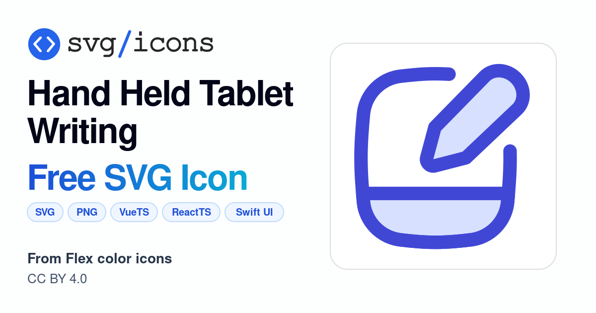 Hand-held-tablet-writing SVG Icon - Free Hand-held-tablet-writing PNG ...