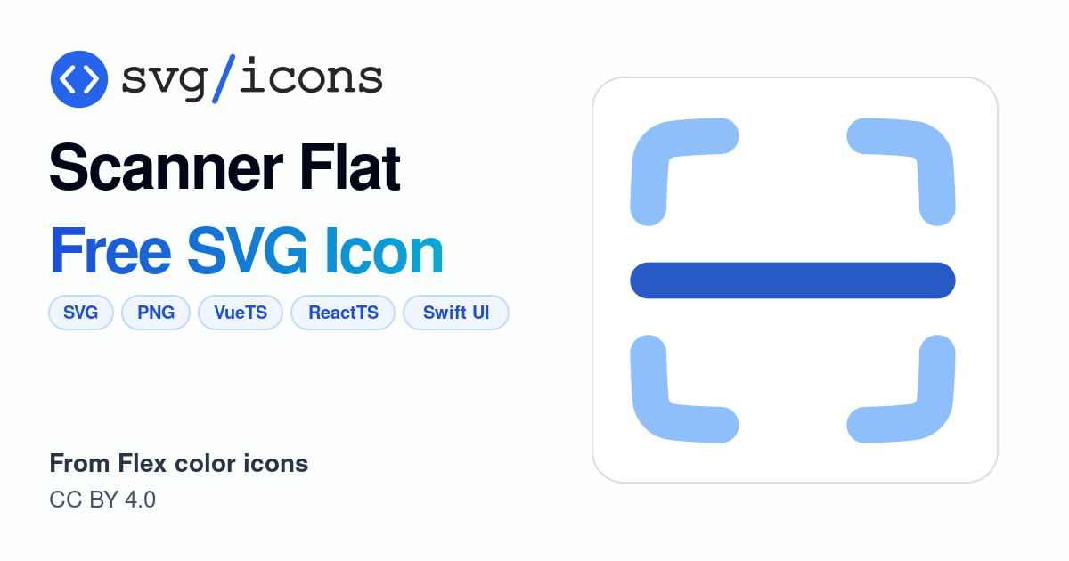 Scanner-flat SVG Icon - Free Scanner-flat PNG & SVG Download