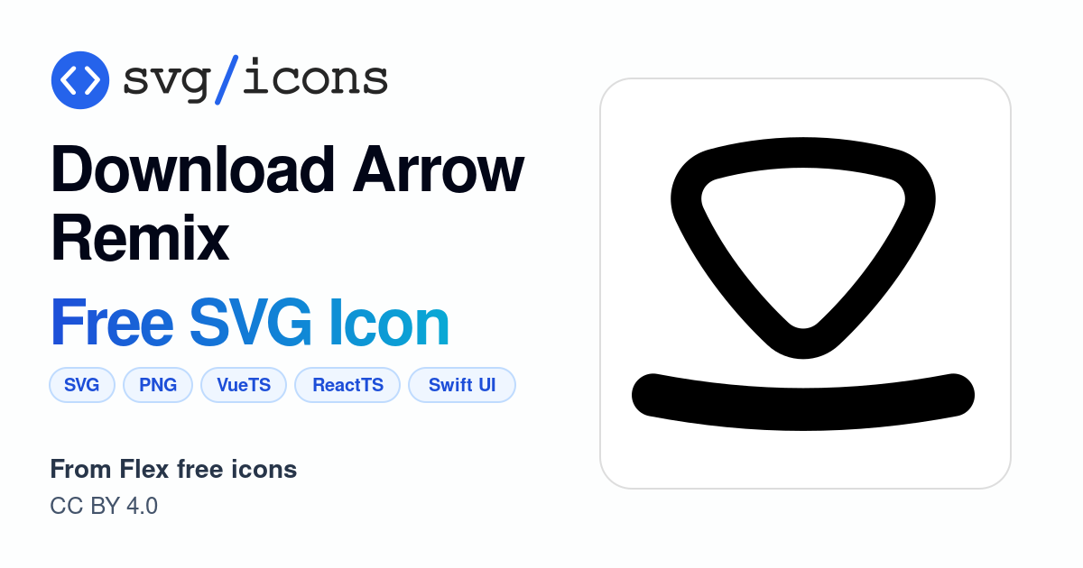 Download-arrow-remix SVG Icon - Free Download-arrow-remix PNG & SVG ...
