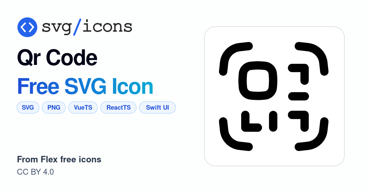 Qr-code SVG Icon - Free Qr-code PNG & SVG Download