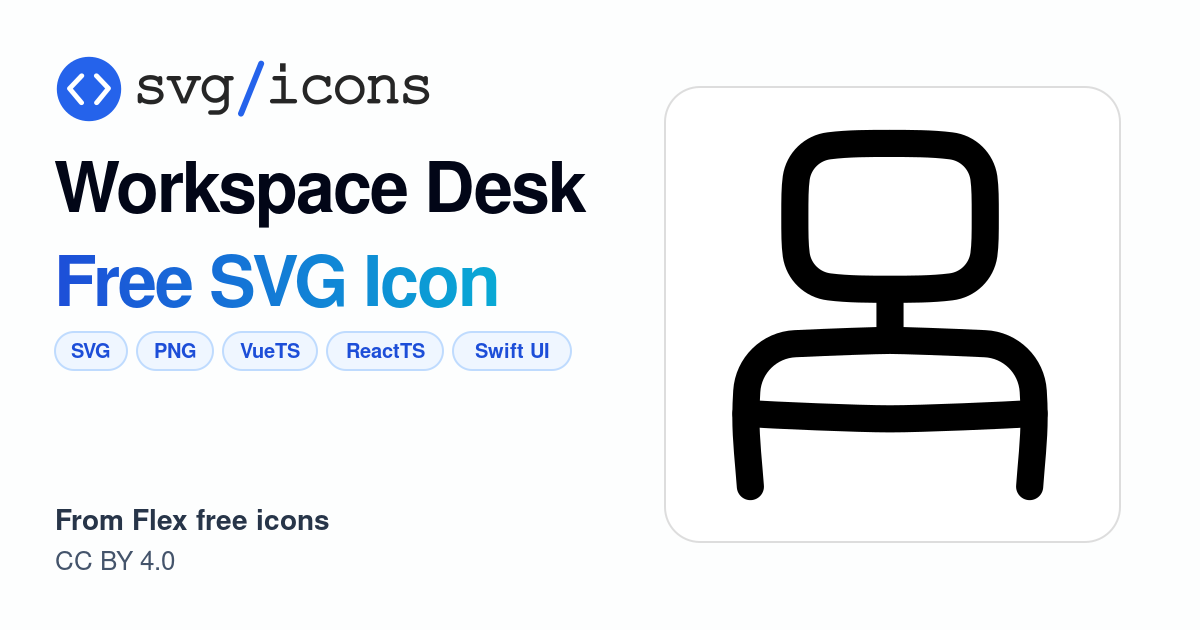 Workspace-desk SVG Icon - Free Workspace-desk PNG & SVG Download