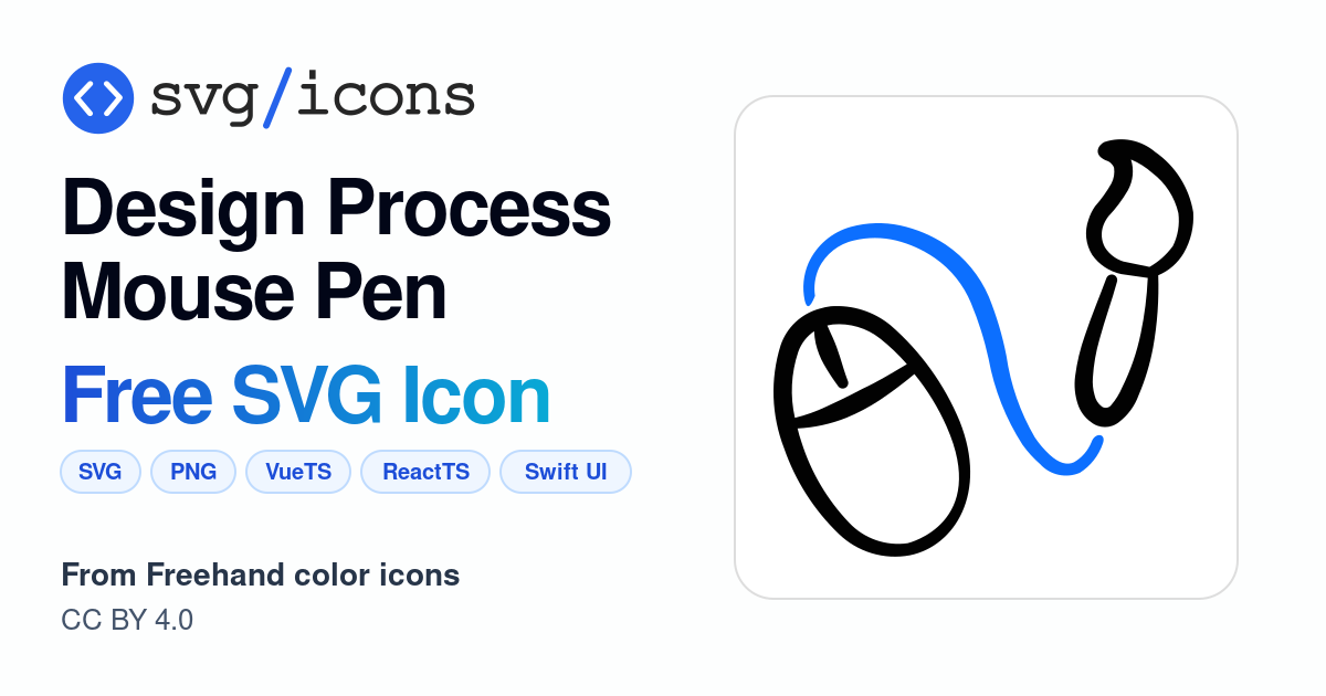 Design-process-mouse-pen SVG Icon - Free Design-process-mouse-pen PNG ...