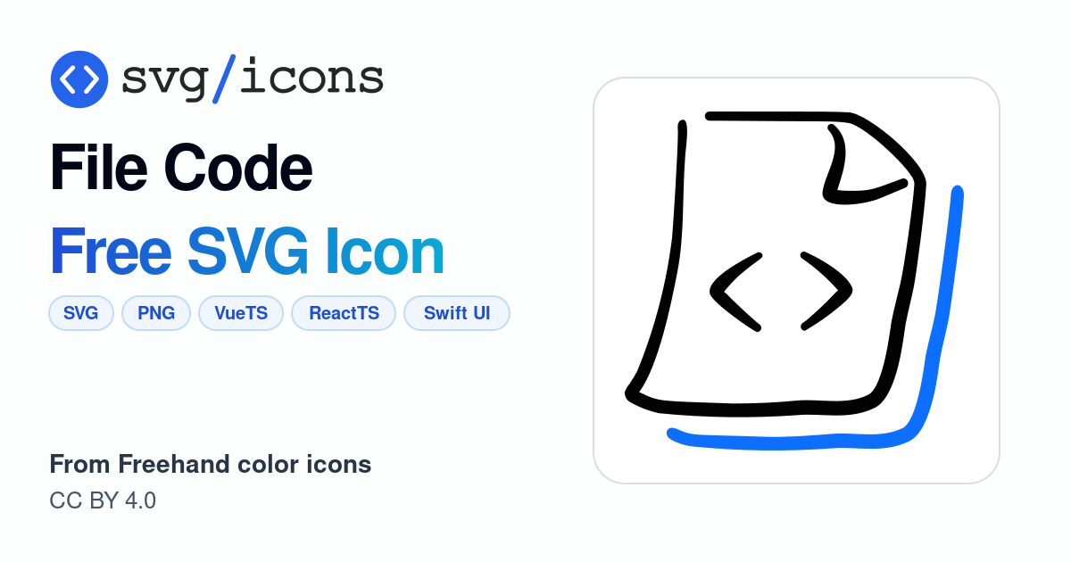 File-code SVG Icon - Free File-code PNG & SVG Download