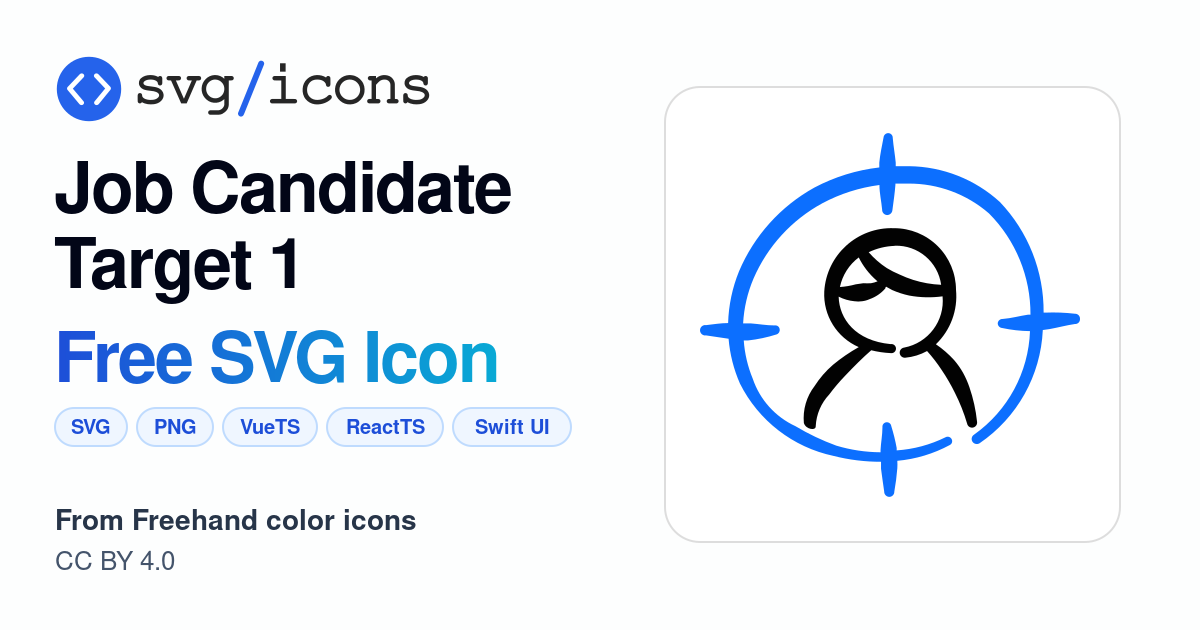 Job-candidate-target-1 SVG Icon - Free Job-candidate-target-1 PNG & SVG ...
