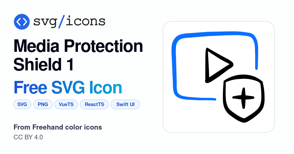 Media-protection-shield-1 SVG Icon - Free Media-protection-shield-1 PNG ...