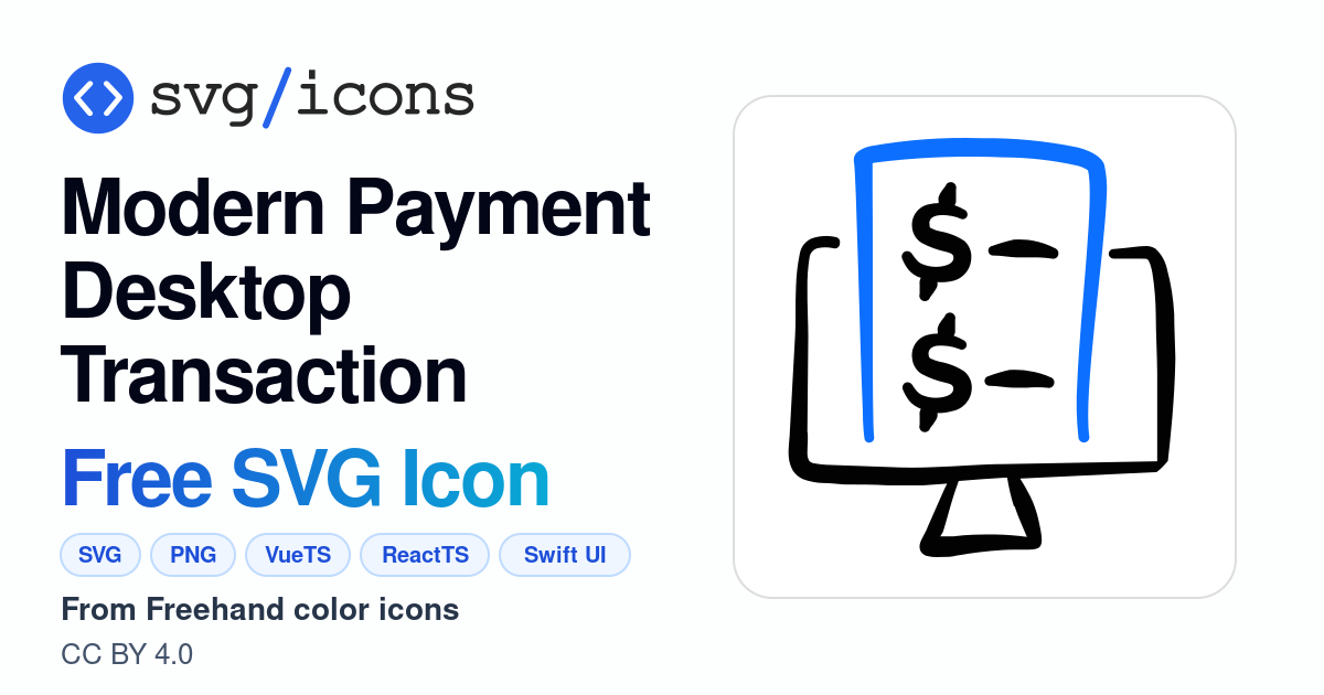 Modern-payment-desktop-transaction SVG Icon - Free Modern-payment ...