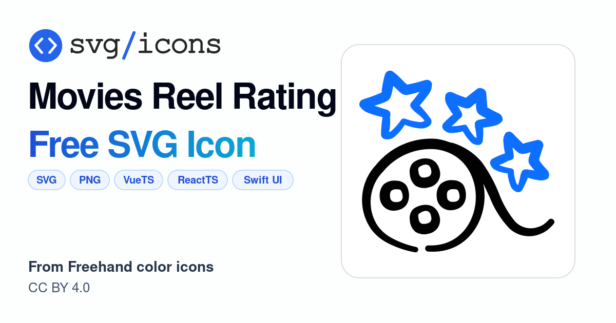 Movies-reel-rating SVG Icon - Free Movies-reel-rating PNG & SVG Download