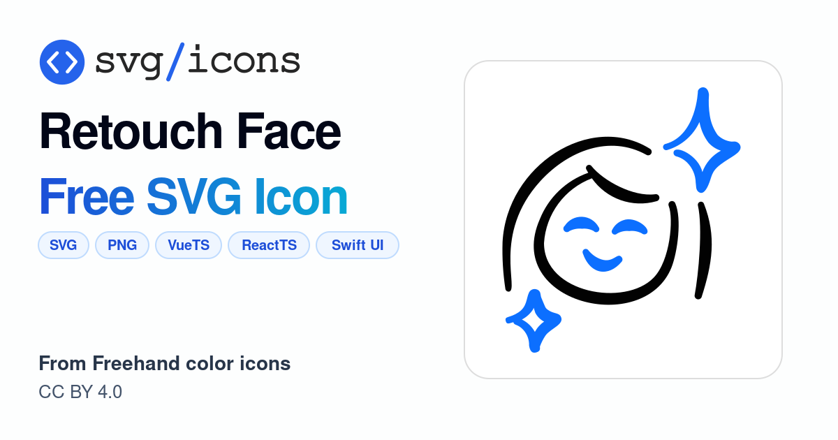 Retouch-face SVG Icon - Free Retouch-face PNG & SVG Download