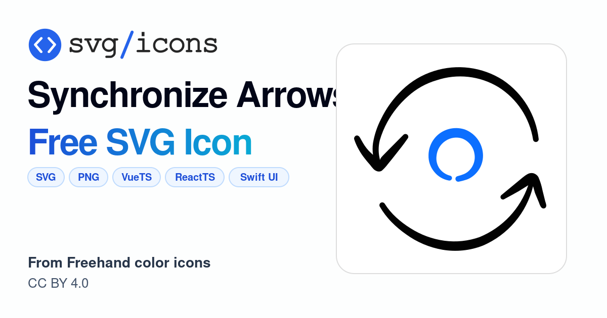 Synchronize-arrows SVG Icon - Free Synchronize-arrows PNG & SVG Download