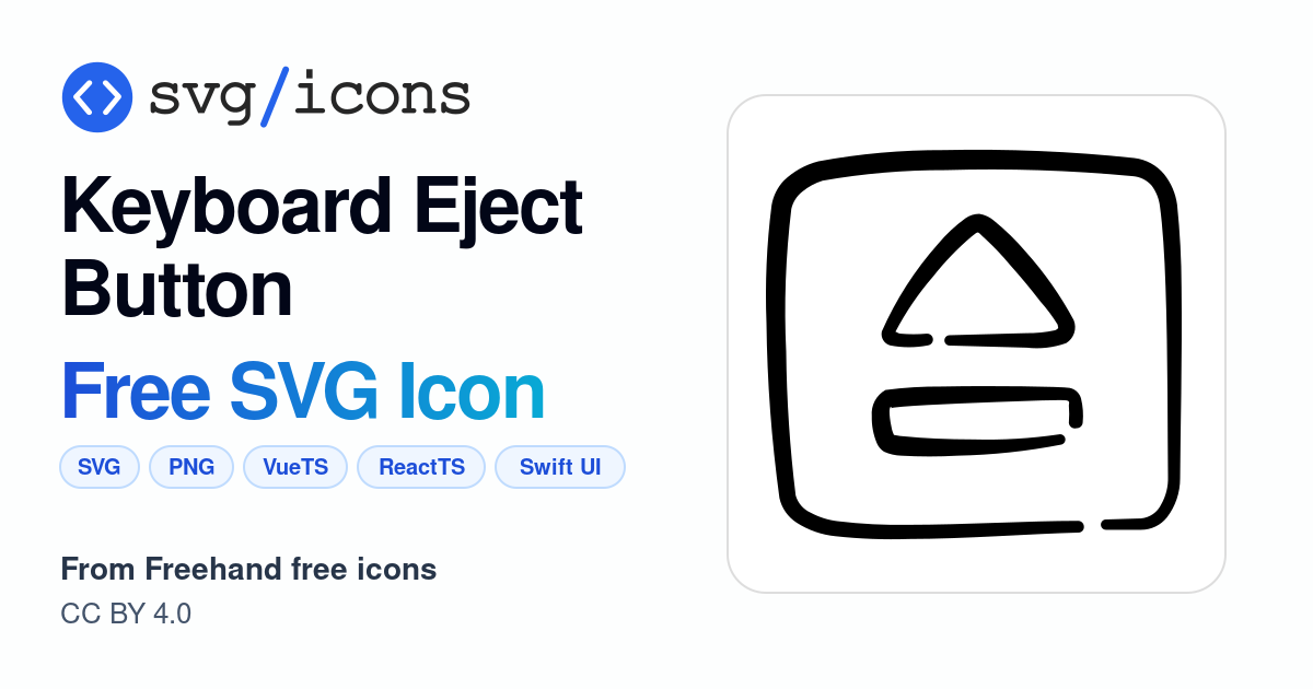 Keyboard-eject-button SVG Icon - Free Keyboard-eject-button PNG & SVG ...