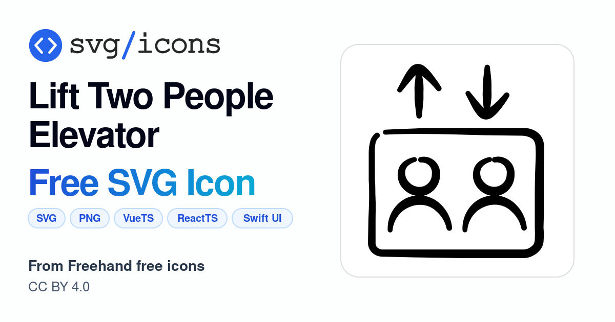 Lift-two-people-elevator SVG Icon - Free Lift-two-people-elevator PNG ...