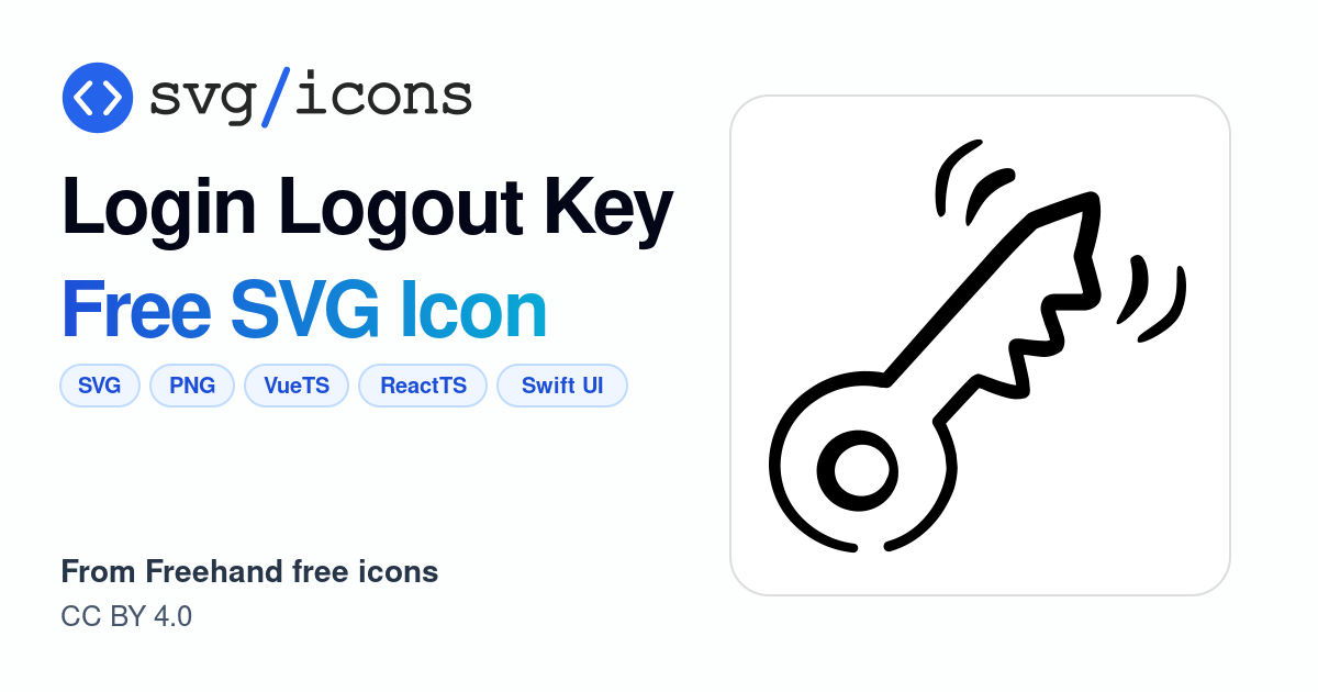 Login-logout-key SVG Icon - Free Login-logout-key PNG & SVG Download