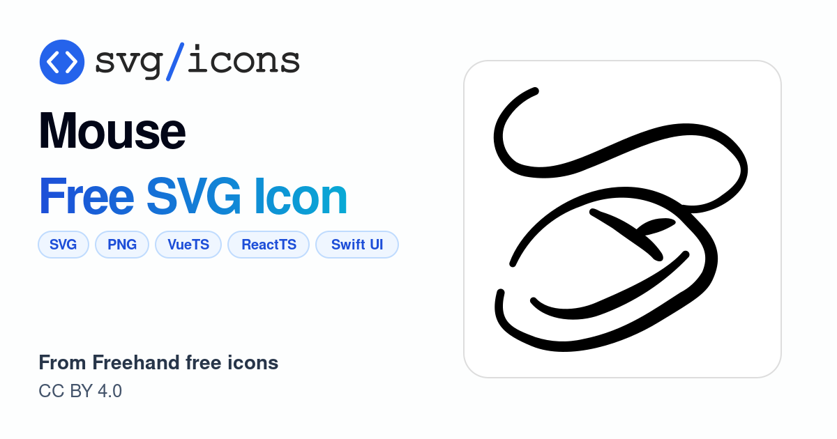 Mouse SVG Icon - Free Mouse PNG & SVG Download