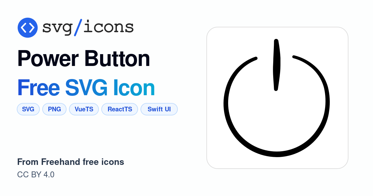Power-button SVG Icon - Free Power-button PNG & SVG Download