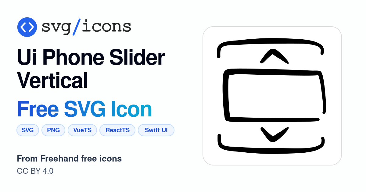 Ui-phone-slider-vertical SVG Icon - Free Ui-phone-slider-vertical PNG ...