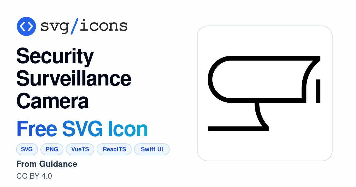 Security-surveillance-camera SVG Icon - Free Security-surveillance ...