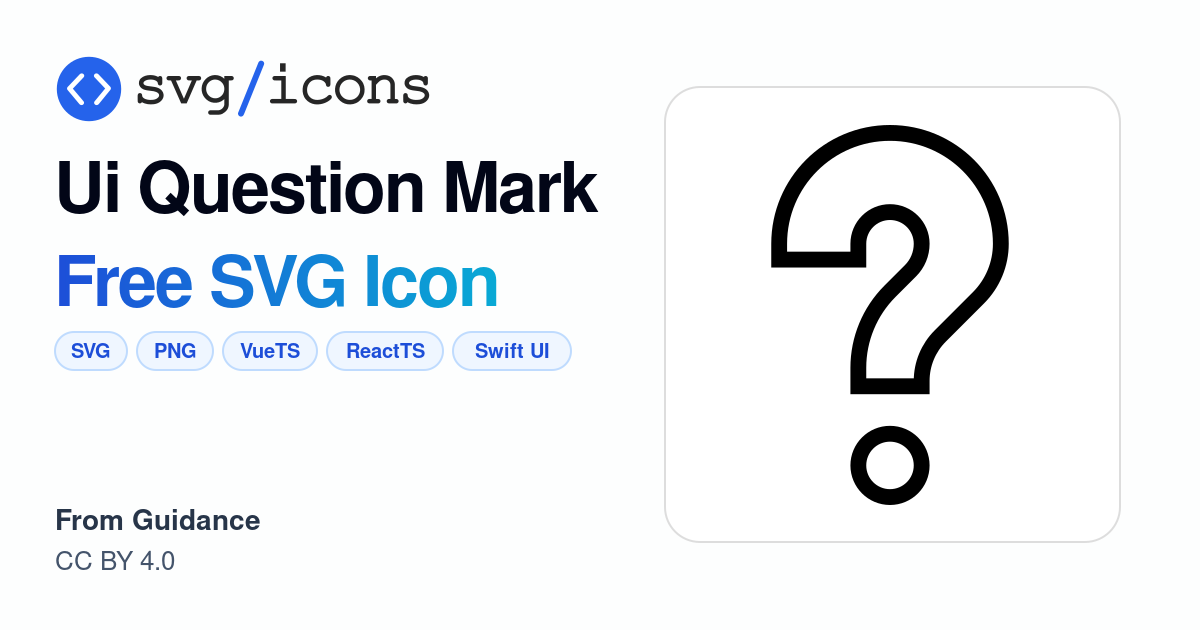 Ui-question-mark SVG Icon - Free Ui-question-mark PNG & SVG Download