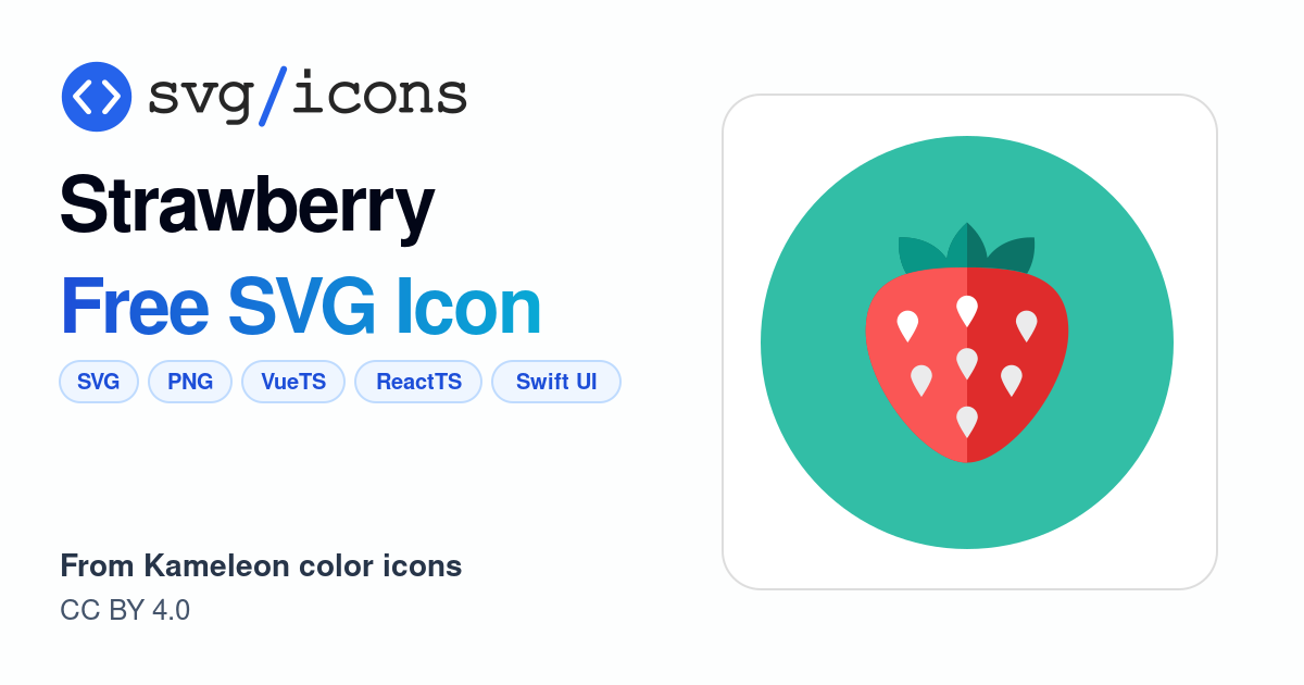 Strawberry SVG Icon - Free Strawberry PNG & SVG Download