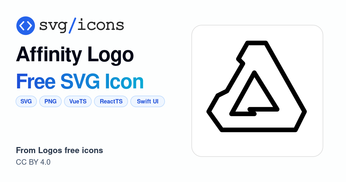 Affinity-logo SVG Icon - Free Affinity-logo PNG & SVG Download