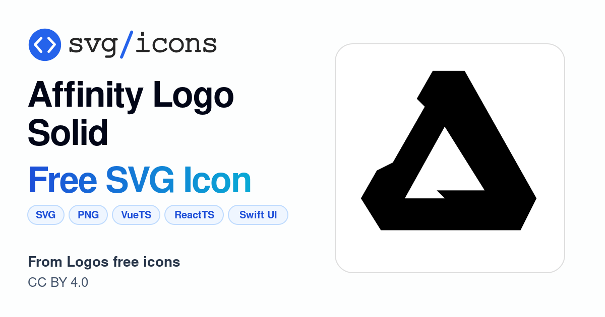 Affinity-logo-solid SVG Icon - Free Affinity-logo-solid PNG & SVG Download