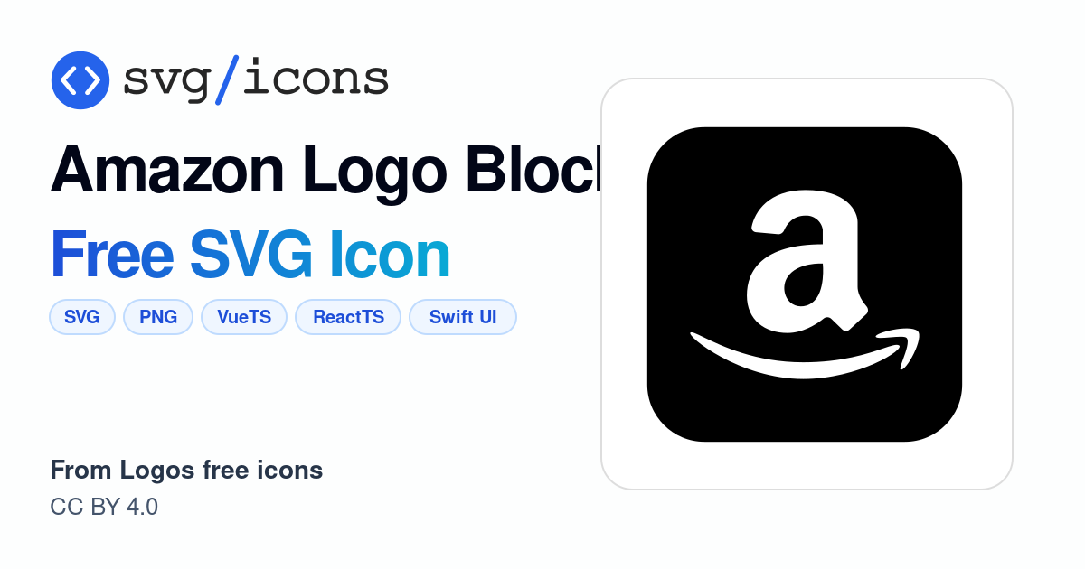 Amazon-logo-block SVG Icon - Free Amazon-logo-block PNG & SVG Download