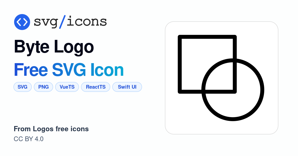 Byte-logo SVG Icon - Free Byte-logo PNG & SVG Download