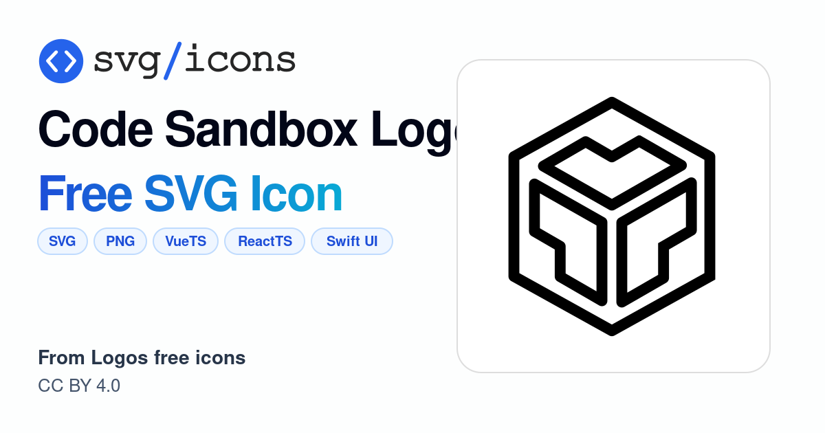 Code-sandbox-logo SVG Icon - Free Code-sandbox-logo PNG & SVG Download