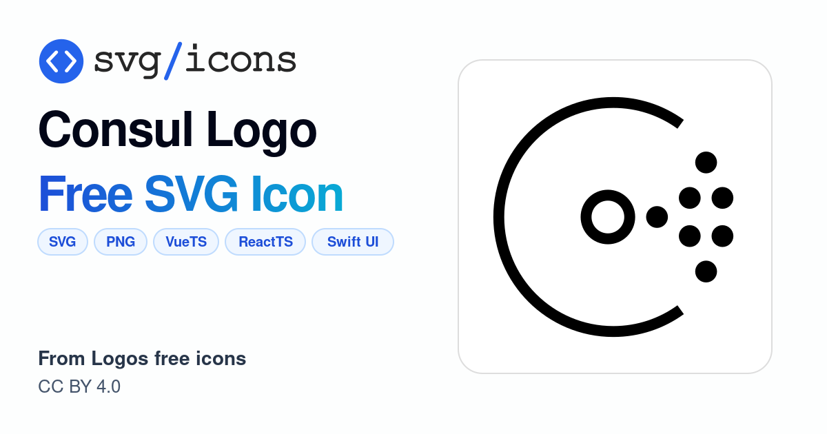 Consul-logo SVG Icon - Free Consul-logo PNG & SVG Download