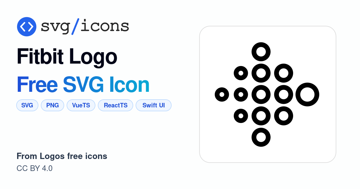 Fitbit-logo SVG Icon - Free Fitbit-logo PNG & SVG Download