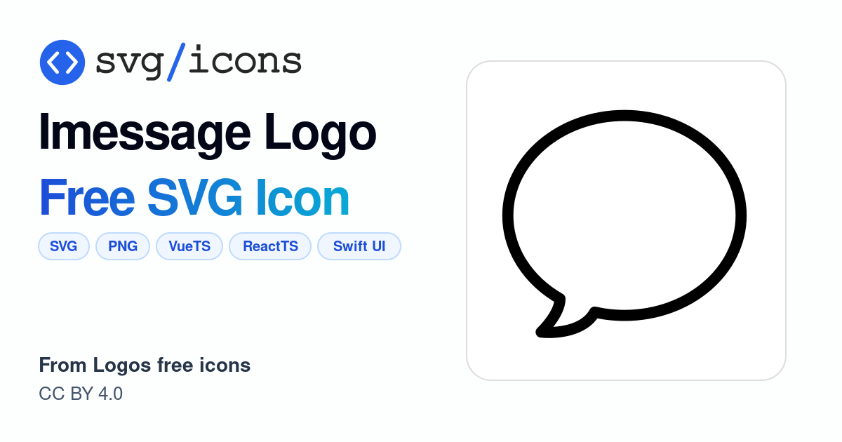 Imessage-logo SVG Icon - Free Imessage-logo PNG & SVG Download
