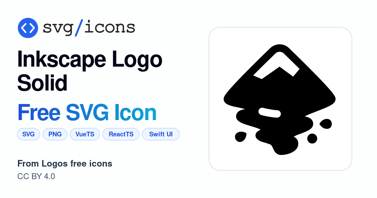 Inkscape-logo-solid SVG Icon - Free Inkscape-logo-solid PNG & SVG Download