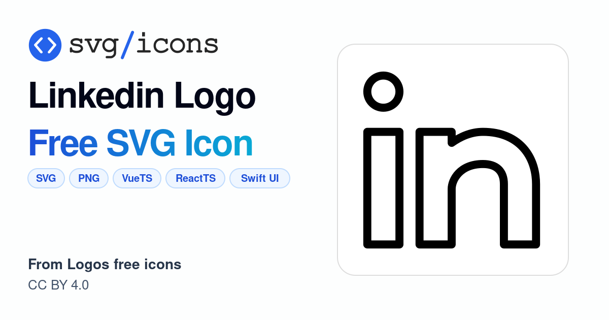 Linkedin-logo SVG Icon - Free Linkedin-logo PNG & SVG Download