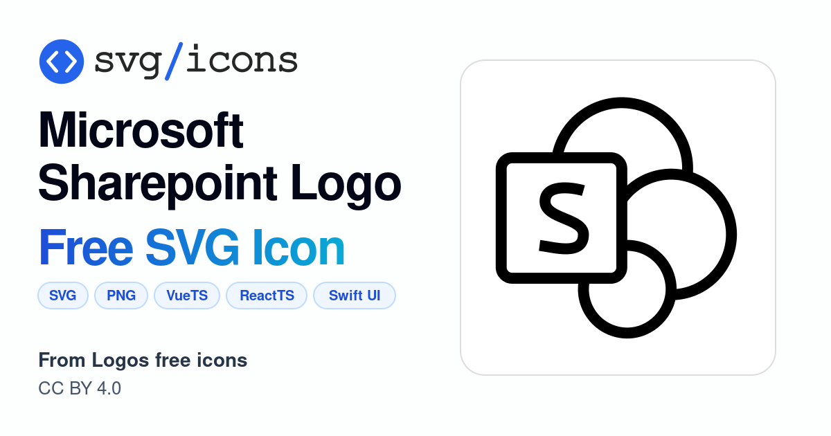 Microsoft-sharepoint-logo SVG Icon - Free Microsoft-sharepoint-logo PNG ...