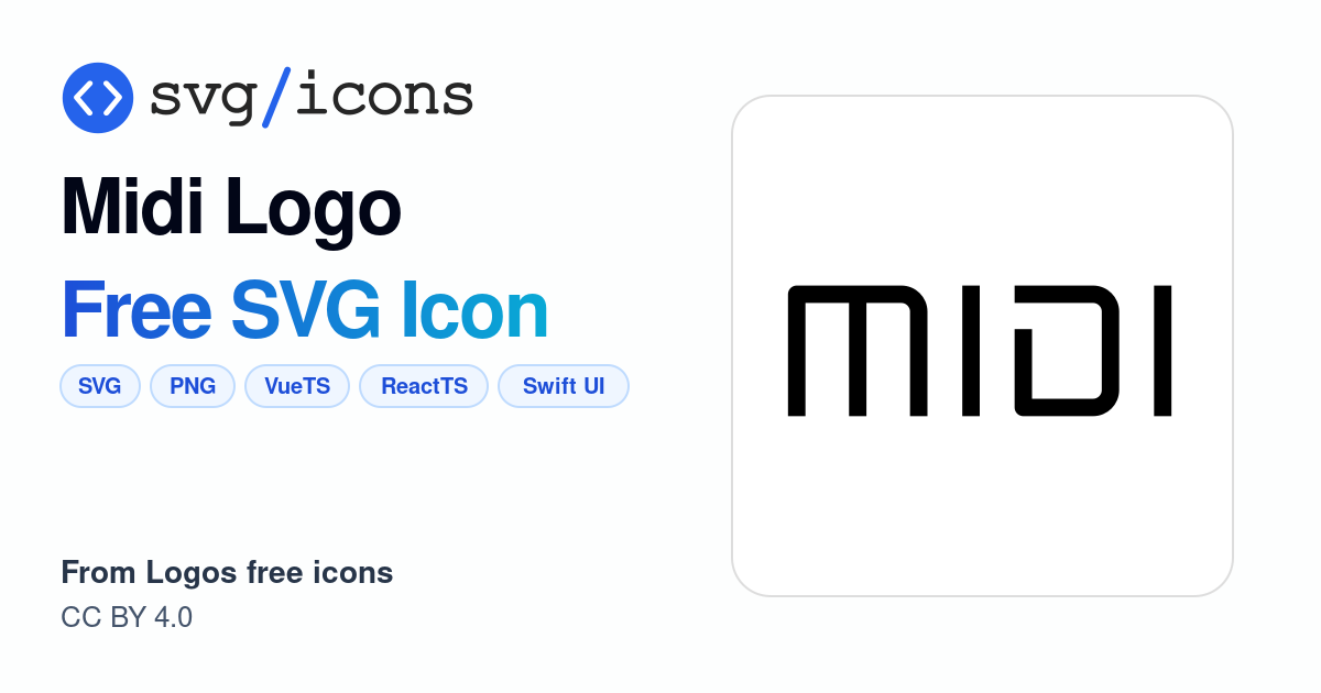 Midi-logo SVG Icon - Free Midi-logo PNG & SVG Download