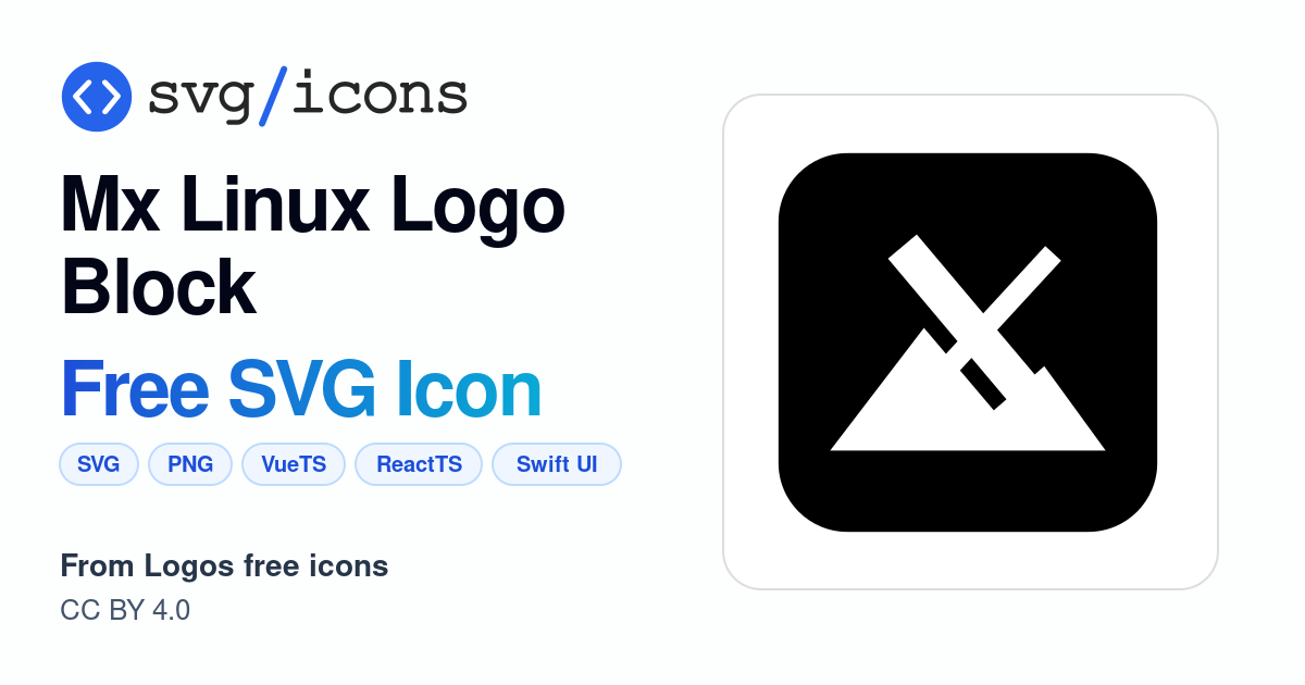 Mx-linux-logo-block SVG Icon - Free Mx-linux-logo-block PNG & SVG Download