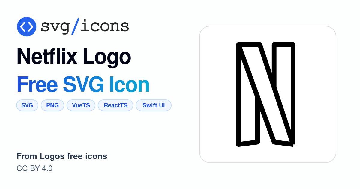 Netflix-logo SVG Icon - Free Netflix-logo PNG & SVG Download