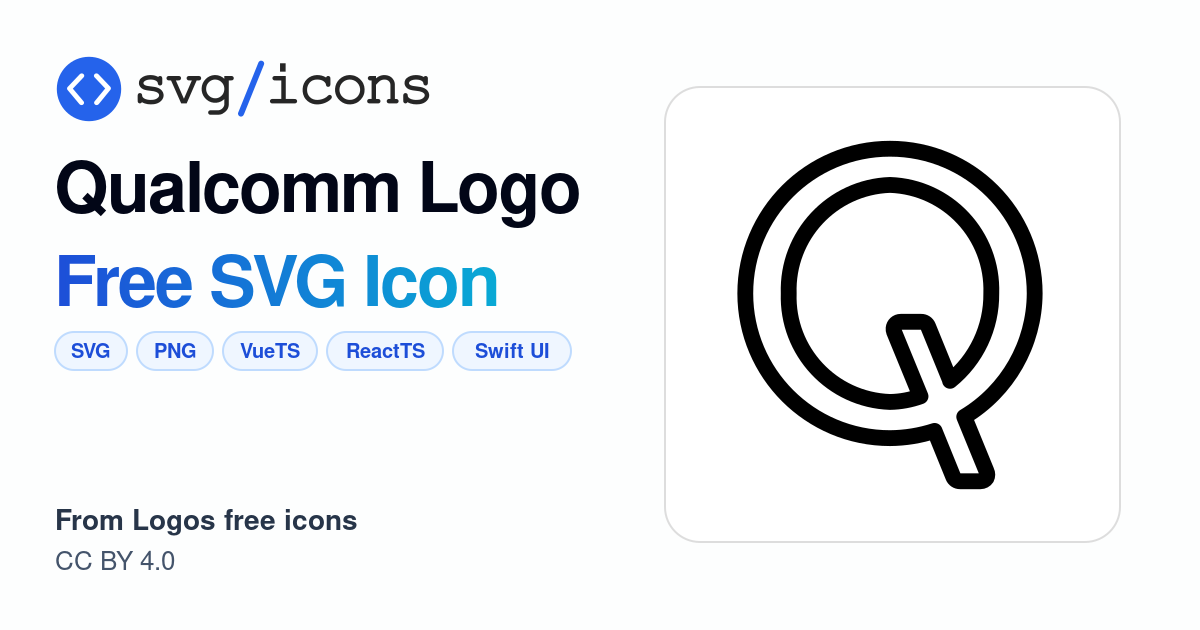 Qualcomm-logo SVG Icon - Free Qualcomm-logo PNG & SVG Download