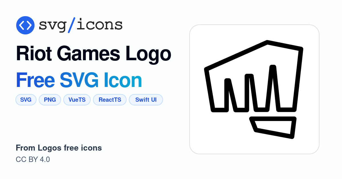 Riot-games-logo SVG Icon - Free Riot-games-logo PNG & SVG Download