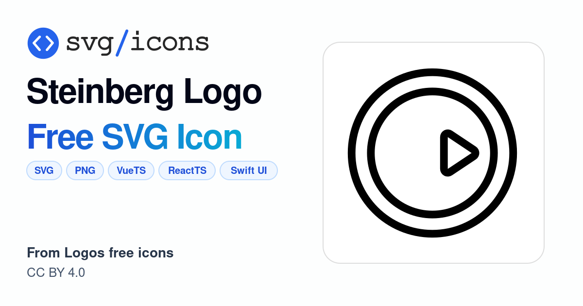 Steinberg-logo SVG Icon - Free Steinberg-logo PNG & SVG Download