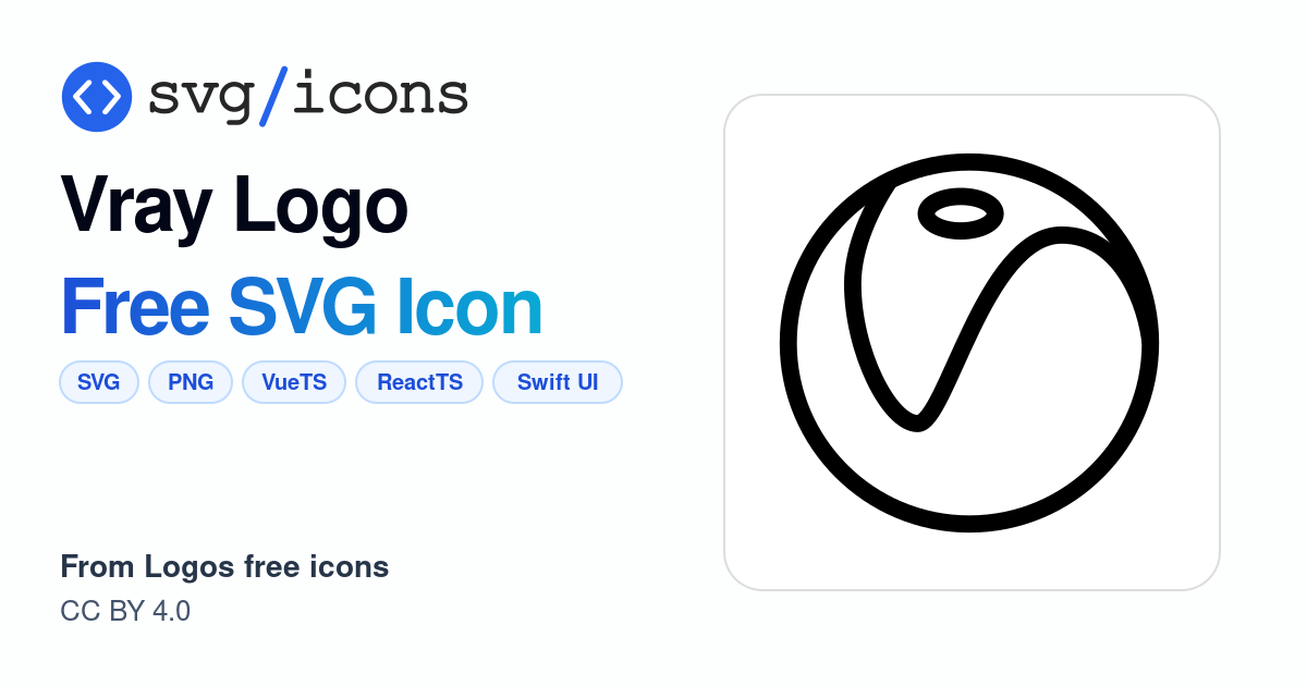 Vray-logo SVG Icon - Free Vray-logo PNG & SVG Download