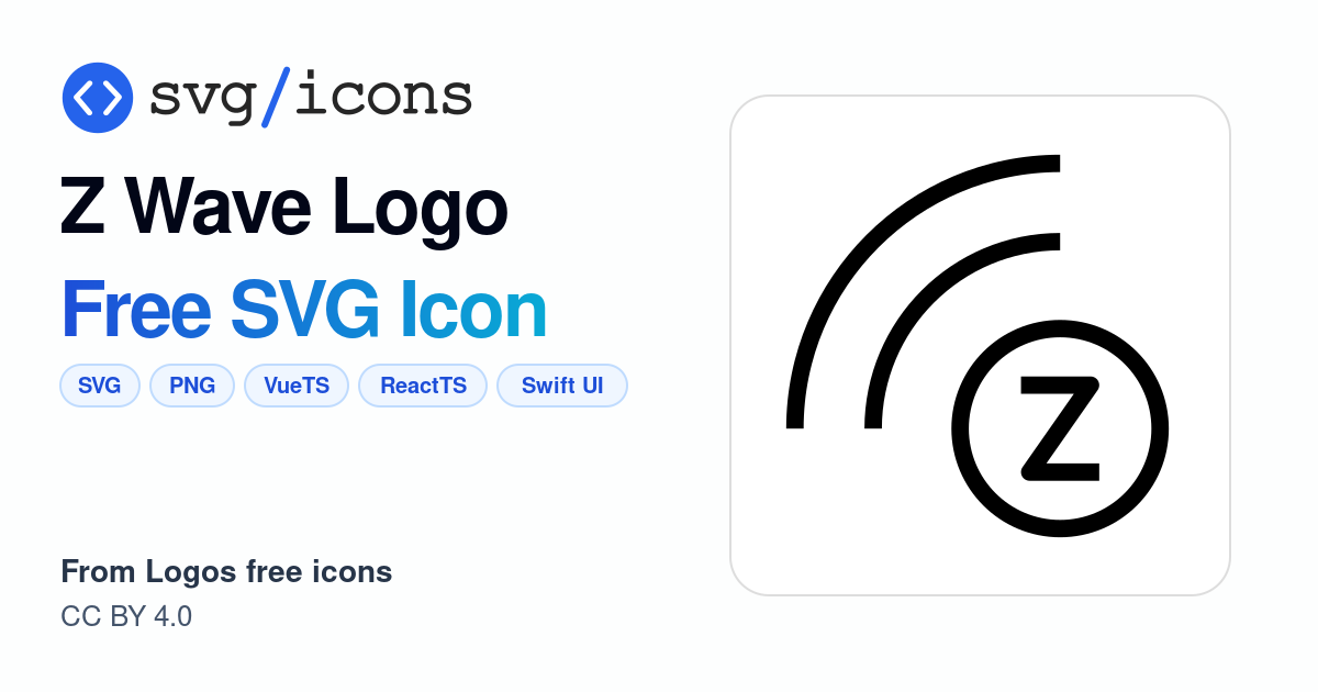 Z-wave-logo SVG Icon - Free Z-wave-logo PNG & SVG Download